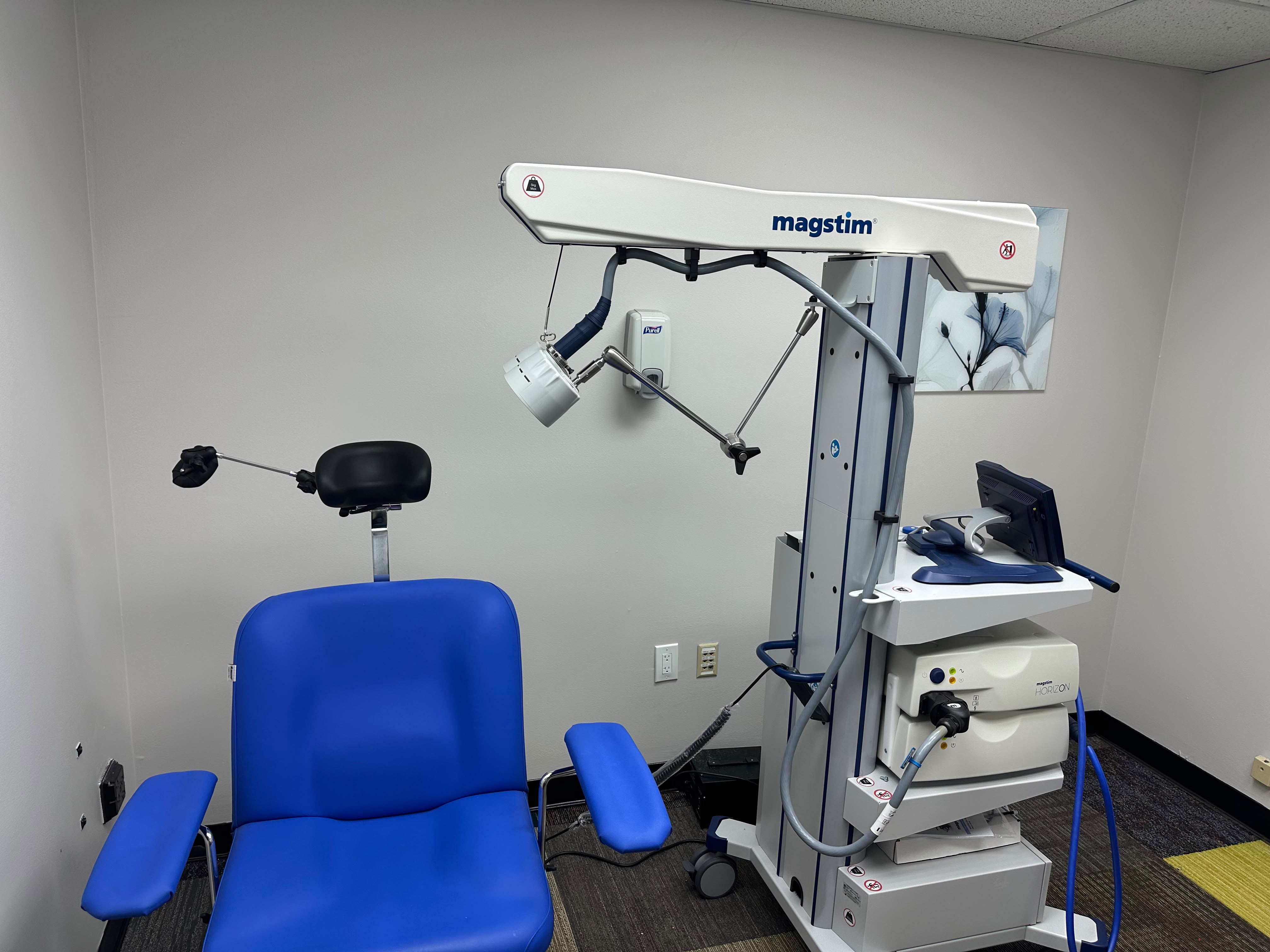 TMS Treatment Room at Dr. Ritesh Amin's Clinic