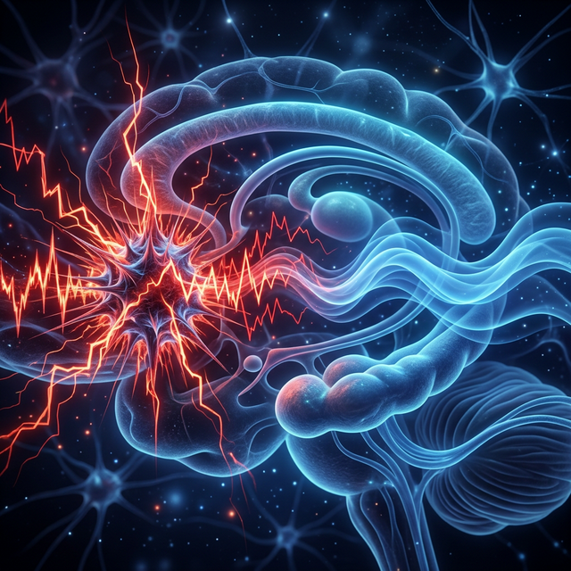 Brain mapping showing areas active in anxiety